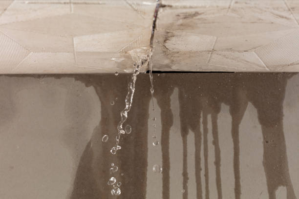 Professional Burst Pipe Cleanup technician working in Gilman, CT